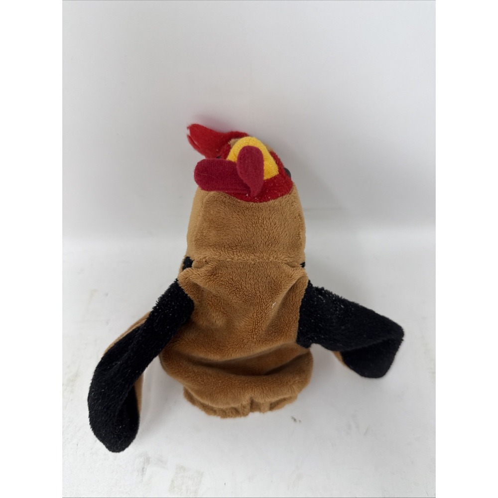 Cal Toy Roster Chicken Hen Hand Puppet Plush Pretending Toy Stuffed Animal